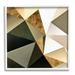 Stupell Industries Modern Geometric Triangle Collage Bold Abstract Shapes by - Graphic Art Wood in Brown | 24 H x 24 W x 1.5 D in | Wayfair