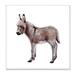Stupell Industries Baby Donkey Watercolor Children's Nursery Animal by Fox Hollow Studios - Painting Wood in Brown | 12 H x 12 W x 0.5 D in | Wayfair