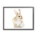 Stupell Industries Bunny Rabbit Watercolor Kids' Nursery Animal by Fox Hollow Studios - Painting Wood in Brown | 11 H x 14 W x 1.5 D in | Wayfair