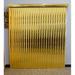 Symple Stuff Mirror Cordless Room Darkening Gold Vertical Blind Synthetic Fabrics in Gray | 48 H x 46 W x 3.5 D in | Wayfair