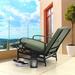Red Barrel Studio® Recliner Patio Chair w/ Cushions Metal in Green | 7.8 H x 22.6 W x 25.2 D in | Wayfair DEDD53B5F9E843C1BBF7CBF0620CC254