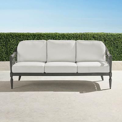 Avery Sofa with Cushions in Slate Aluminum - Standard, Coffee - Frontgate