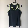 Adidas Tops | Adidas Racerback Tank Grey And Green Size M | Color: Gray/Green | Size: M