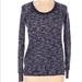 Free People Sweaters | Free People Knit Pullover Sweater Top. Purple Blue White Shirt. Size S | Color: Purple/White | Size: S