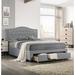 Willa Arlo™ Interiors Aponte Bed Upholstered/Linen in Gray | 46 H x 62 W x 86 D in | Wayfair 7F244D1B63754E9CBCBD8453DBBAF696