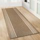 Tapis de couloir Promenade Marron 67 x 250 cm - Marron