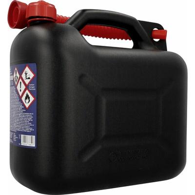 Unitec Benzinkanister 10 Liter Volumen Kunststoff schwarz Benzinkanister