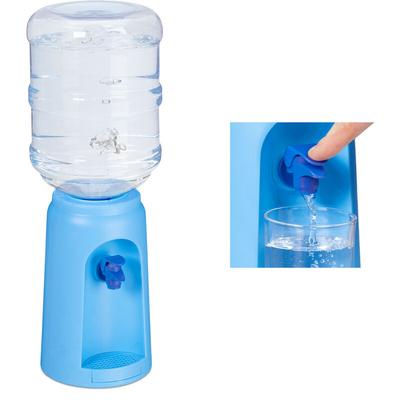 Relaxdays - Wasserspender mit Tank & Zapfhahn, Tisch Trinkwasserspender Büro, 4,5 l, Kunststoff, h