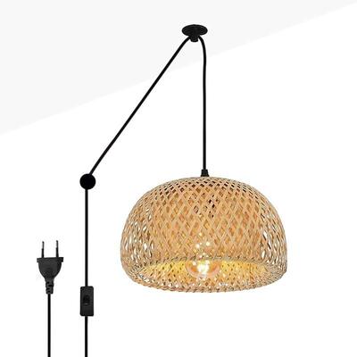 Barcelona Led - Hängeleuchte yonna Korblampe mit Schalter und Stecker Image