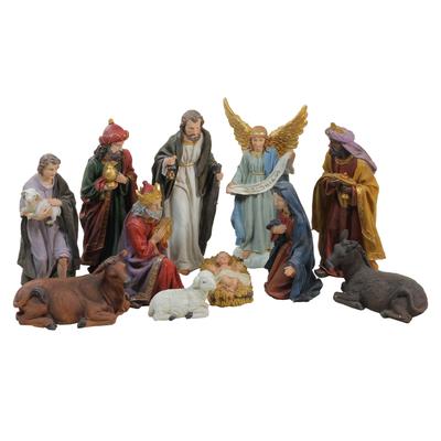 Christmas Nativity Figurine Set - 12.25" - 11-Piece