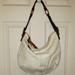 Coach Bags | Coach White Leather Shoulder Bag | Color: Tan/White | Size: Os