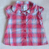 Carhartt Shirts & Tops | 3/$10 Carhartt 3m Navy Pink Plaid Baby Girls Button Down Short Sleeve Shirt | Color: Pink/White | Size: 3mb