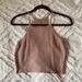 Brandy Melville Tops | Barely Worn Brandy Melville Knit Top (Mauve Cream/Nude Pink) | Color: Cream | Size: Brandy Melville's Sizing Is "One Size Fits All"