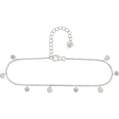 caï - Fußkette 925er Silber Fußketten 1 ct Weiss Damen