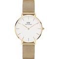 Daniel Wellington - Petite Evergold White Damenuhren Schwarz Damen