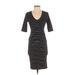 Philosophy Republic Clothing Casual Dress - Midi: Black Print Dresses - Women's Size X-Small