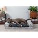 FurHaven Southwest Kilim Orthopedic Sofa Dog Bed Polyester in Gray/White | 6.5 H x 36 W x 27 D in | Wayfair 45436267