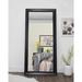 Red Barrel Studio® Chappell Beveled Full Length Huge Floor Mirror XL Mirror Large Standing Silver Floor Mirror in Black | Wayfair