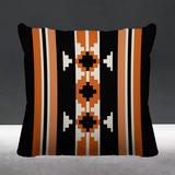 ULLI HOME Sakari Southwestern Indoor/Outdoor Throw Pillow Polyester/Polyfill blend in Orange | 20 H x 20 W x 5.25 D in | Wayfair