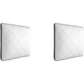 Lot de 2 oreillers Bultex spécial cervicales mousse mémoire 60x60 - Blanc