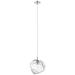 Access Lighting Boulder 6 Inch LED Mini Pendant - 63128LEDDLP-MSS/CLR