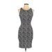 H&M Casual Dress - Bodycon: Black Print Dresses - Women's Size X-Small