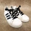 Adidas Shoes | Adidas Boys Grand Court Ef0103 Size 3.5 White Black Lace Up Casual Sneakers | Color: Black/White | Size: 3.5bb