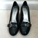 Nine West Shoes | Nine West Leather Heels With Buckles. Size 6.5. | Color: Black | Size: 6.5