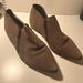Free People Shoes | Free People Size Eur 40 Taupe Gray Suede Side Zip Booties Point Toe | Color: Brown/Gray | Size: 9
