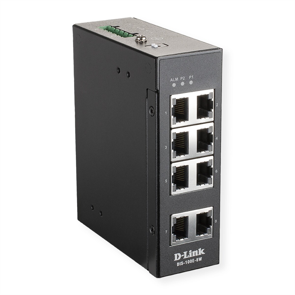 D-Link DIS-100E-8W Industrial Switch 8-Port Unmanaged Layer2 Fast Ethernet Image