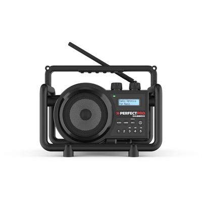 PerfectPro Baustellenradio DABBOX mit Netzbetrieb oder 4x C Akku-Batterien Image