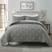 Pleats Comforter Set with 2 Pillow Shams