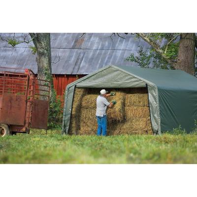 ShelterLogic Peak-style Hay Storage Shelter