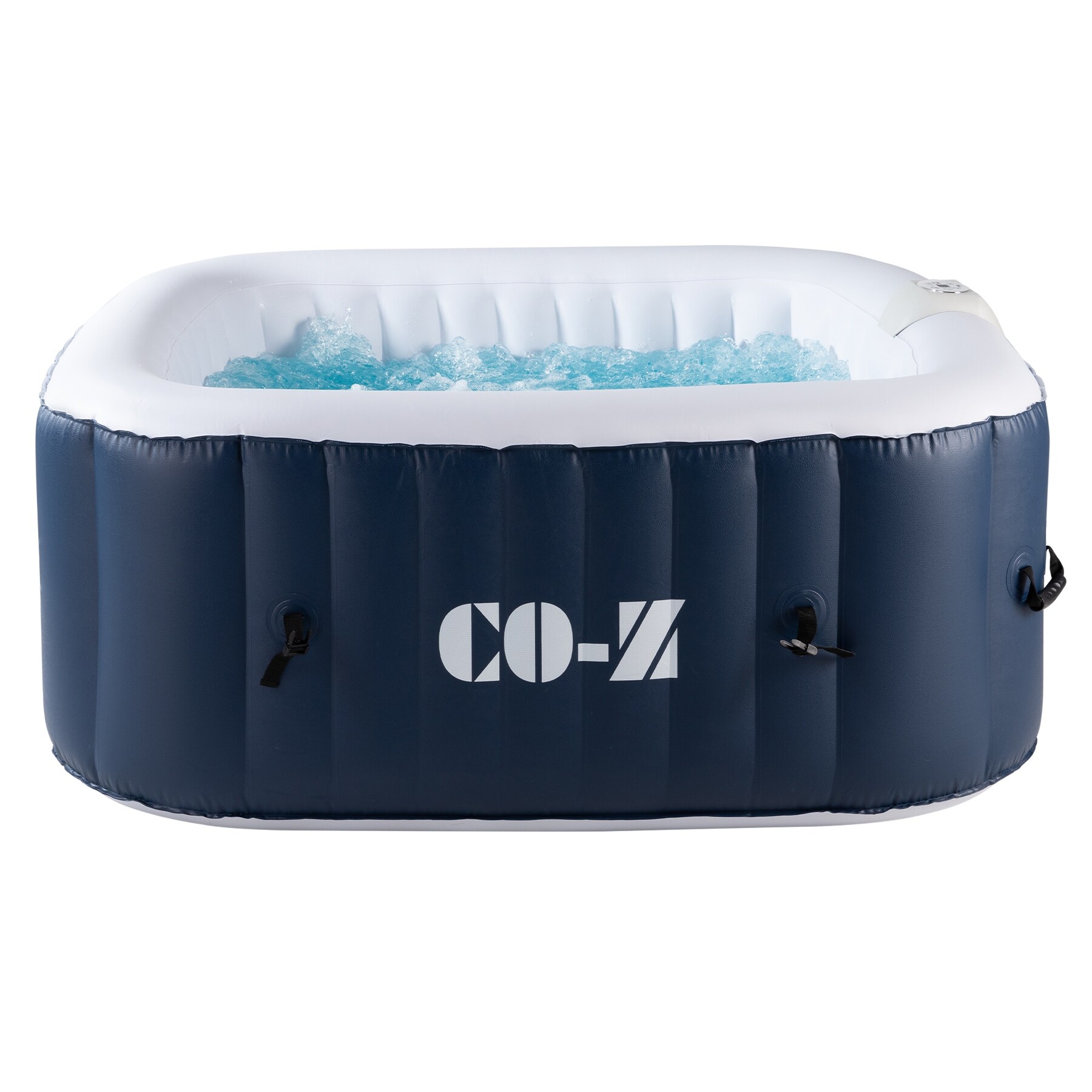 CO-Z Square Inflatable Hot Tub, 4 Person Blow Up Portable Hot Tub