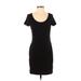 H&M Casual Dress - Sheath: Black Solid Dresses - Women's Size Medium