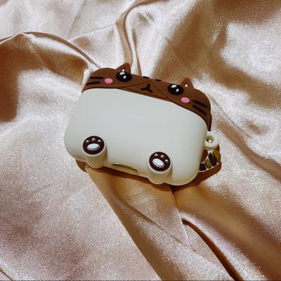 Urban Outfitters Headphones | Cat Air Pods Pro Silicon Soft Case | Color: Brown/Cream | Size: Air Pods Pro