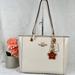 Coach Bags | Coach Jes Tote & Wildflower Bag Charm | Color: Gold/White | Size: Os