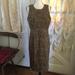 J. Crew Dresses | J Crew Womens Animal Print Sleeveless Dress Brown Black Cotton Size 8 | Color: Black/Brown | Size: 8