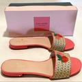 Kate Spade Shoes | Kate Spade Finefetti Sandals Natural/Pinache (Pink) Size 10 | Color: Pink/Tan | Size: 10