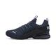 PUMA Men's Axelion Block LS Running Shoes - Dark Denim Black High Rise - 6