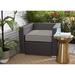 Breakwater Bay Outdoor Sunbrella Dining Chair Cushion Acrylic in Gray/Brown | 29 W x 23 D in | Wayfair C38BC71DCA0C459E87DFB48A06B9ED27