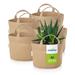 Coolaroo Heavy Duty Grow Bag Breathable Fabric for Air Pruning & Plant Growth Pot Planter Set in Brown | 7 H x 10.5 W x 10.5 D in | Wayfair 500504