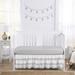 Sweet Jojo Designs Crib Dust Ruffle in Gray | 52 H x 28 W x 28 D in | Wayfair CribSkirt-3T-BohoFringe-WH-GREY
