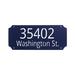 Montague Metal Products Inc. Front Plate Only Princeton Two Line Wall Mount Metal in Blue | 7.25 H x 15.25 W x 0.078 D in | Wayfair LCS-0208-W-NY
