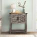 Croyd 2 - Door Accent Cabinet Wood in Brown/Gray Laurel Foundry Modern Farmhouse® | 34.25 H x 30.12 W x 15.55 D in | Wayfair