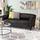 Flash Furniture Hercules Imperial Series Leather Sofa Wood in Black | 29 H x 72.75 W x 29 D in | Wayfair 111-3-BK-GG