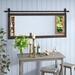 Neace Schlosser Industrial Accent/Bathroom/Vanity Mirror, Glass in Black Laurel Foundry Modern Farmhouse® | 31 H x 64 W x 0.75 D in | Wayfair