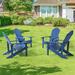 Rosecliff Heights Adirondack Chair Plastic/Resin in Blue | 36.6 H x 29.1 W x 33.9 D in | Wayfair 1098B000349E4D1984BA171BCAFB0F3E