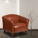 Lounge Chair - Flash Furniture Hercules Imperial Series Leather Lounge Chair in Orange | Wayfair 111-1-CG-GG