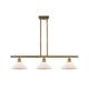 Newton St Loe 3-Light Kitchen Island Linear Pendant Metal in White/Yellow Laurel Foundry Modern Farmhouse® | 4.75 H x 36 W x 9 D in | Wayfair